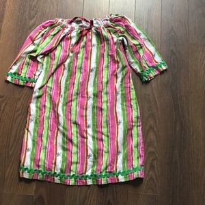 Nightgown with stripes